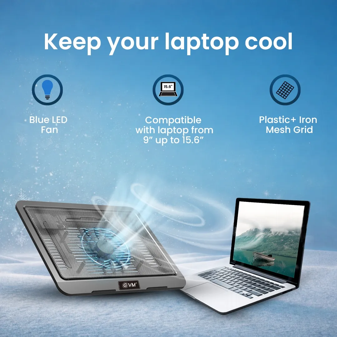 EVM EnLap Cool S Laptop Cooling Pad For 15.6 Inch Laptops LCR-04 view 4